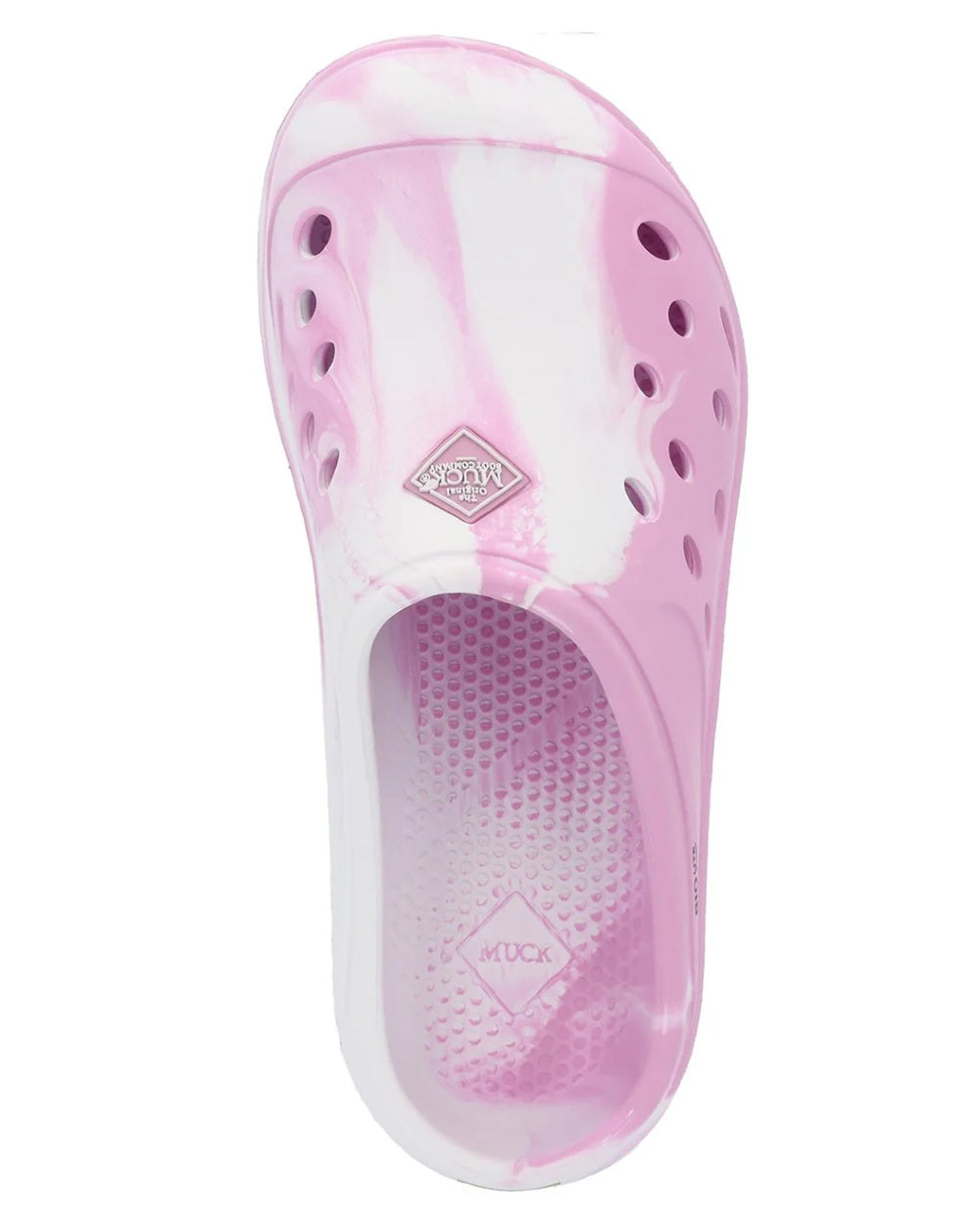 Pink Swirl Coloured Muck Boots Childrens Muckster Lite Clogs On A White Background #colour_pink-swirl