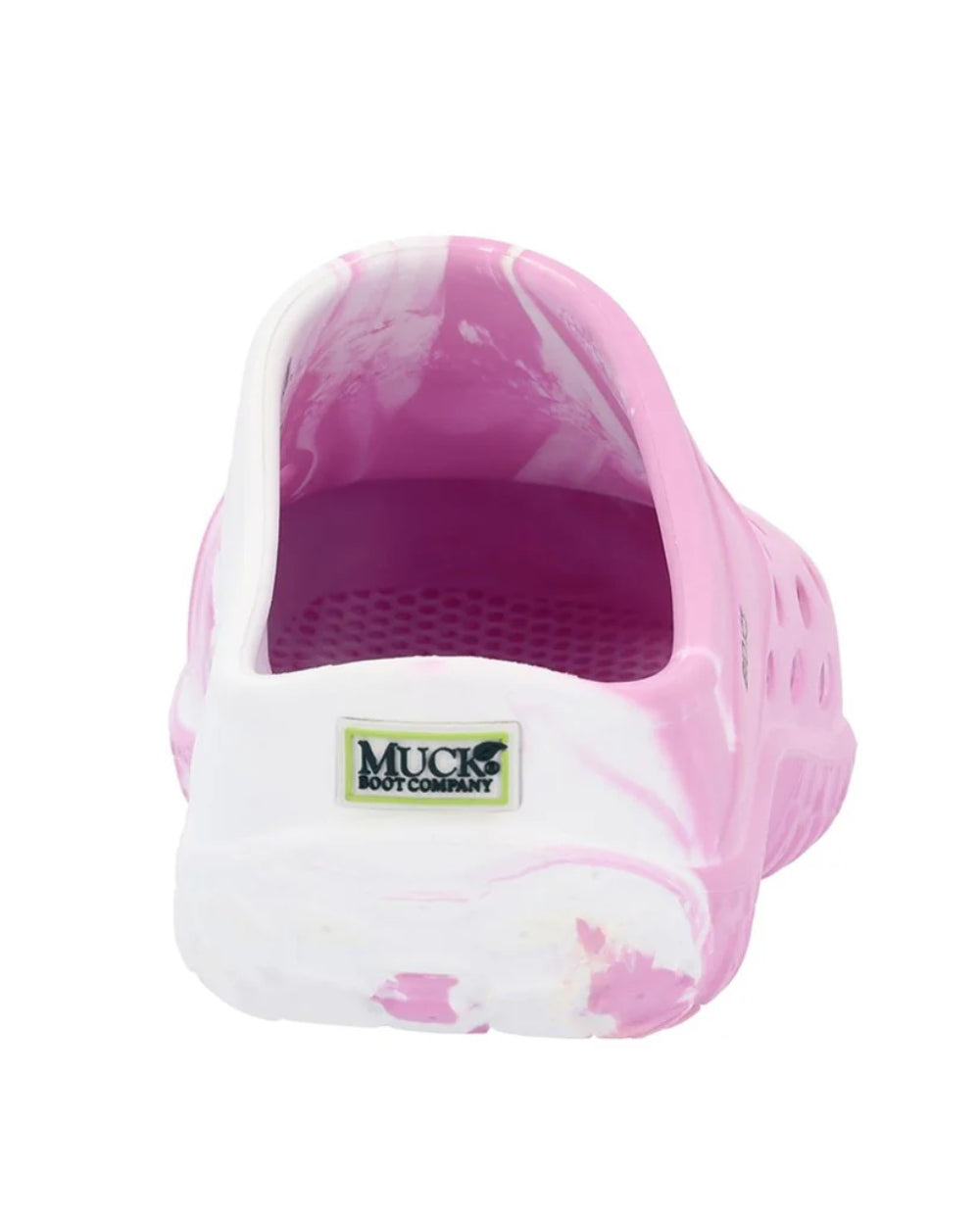 Pink Swirl Coloured Muck Boots Childrens Muckster Lite Clogs On A White Background #colour_pink-swirl