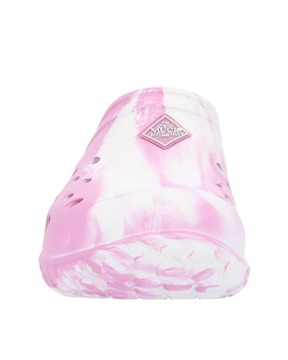 Pink Swirl Coloured Muck Boots Childrens Muckster Lite Clogs On A White Background #colour_pink-swirl