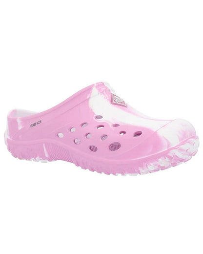Pink Swirl Coloured Muck Boots Childrens Muckster Lite Clogs On A White Background #colour_pink-swirl