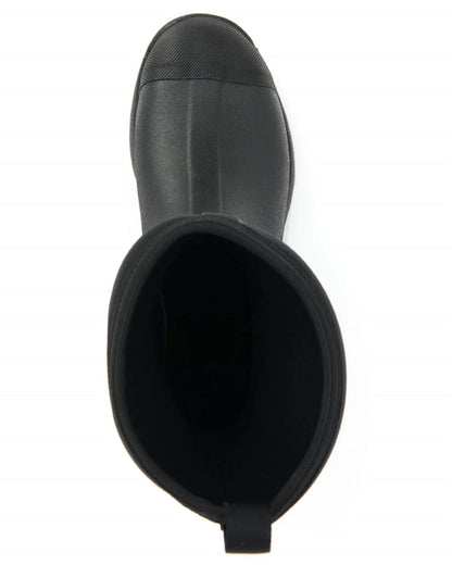 Black Coloured Muck Boots Derwent II Wellingtons On A White Background #colour_black