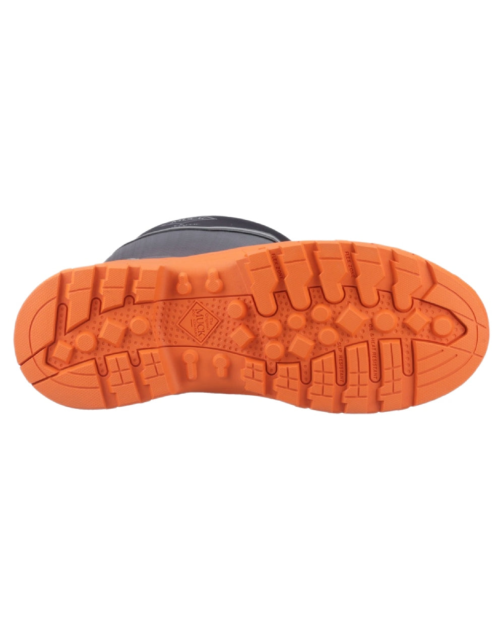 Black Orange Coloured Muck Boots Mens Grit S5 Tall Boots on White Background
#colour_black-orange