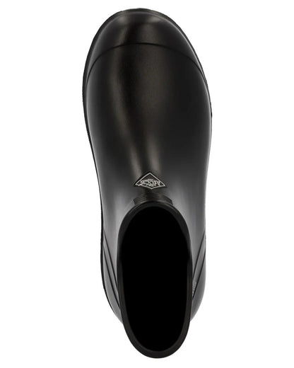 Black Coloured Muck Boots Mens Muckster Lite Ankle Boots On A White Background #colour_black