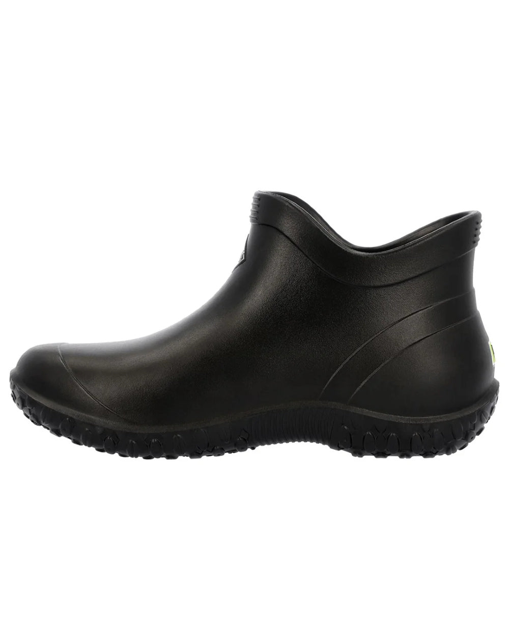 Black Coloured Muck Boots Mens Muckster Lite Ankle Boots On A White Background #colour_black