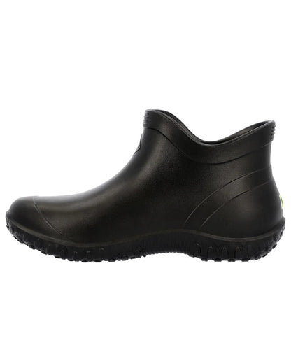 Black Coloured Muck Boots Mens Muckster Lite Ankle Boots On A White Background #colour_black