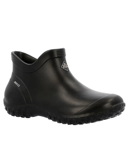 Black Coloured Muck Boots Mens Muckster Lite Ankle Boots On A White Background #colour_black