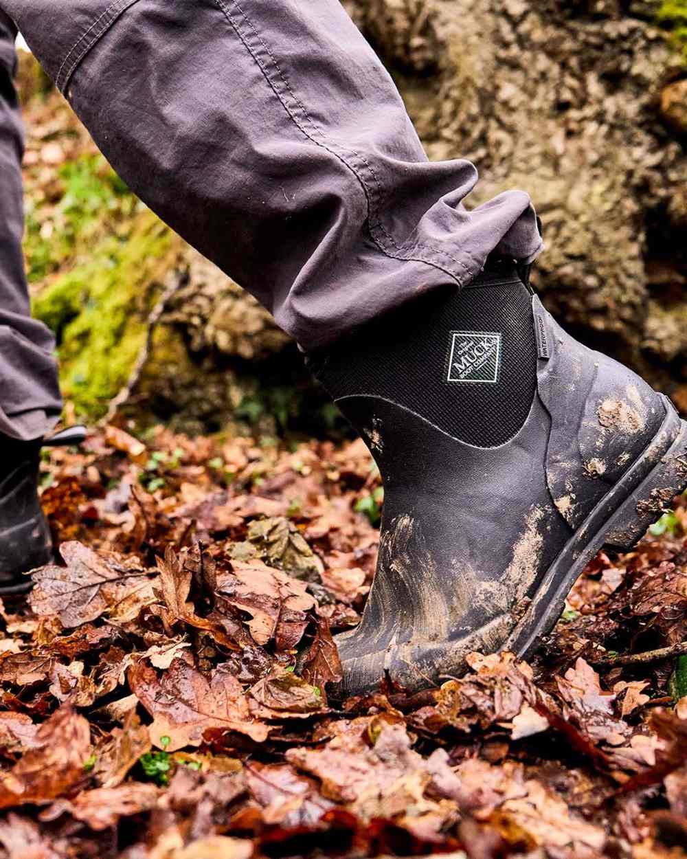 Grey Coloured Muck Boots Mens Originals Excursion Ankle Boots on Outdoor Background
#colour_grey