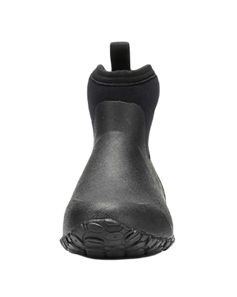 Black Coloured Muck Boots Mens RHS Muckster II Ankle Boots On A White Background #colour_black
