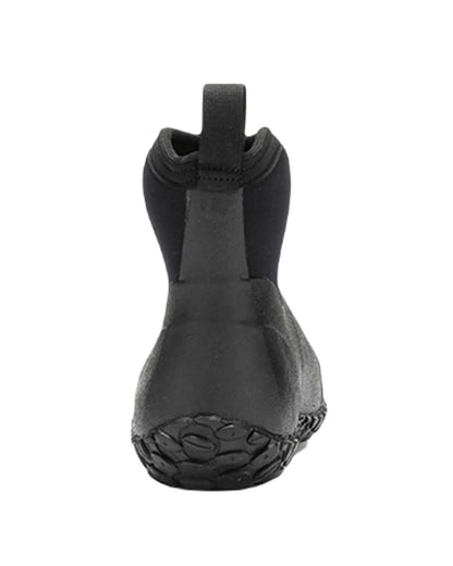 Black Coloured Muck Boots Mens RHS Muckster II Ankle Boots On A White Background #colour_black