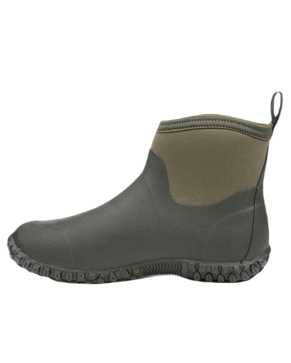 Moss Coloured Muck Boots Mens RHS Muckster II Ankle Boots On A White Background #colour_moss