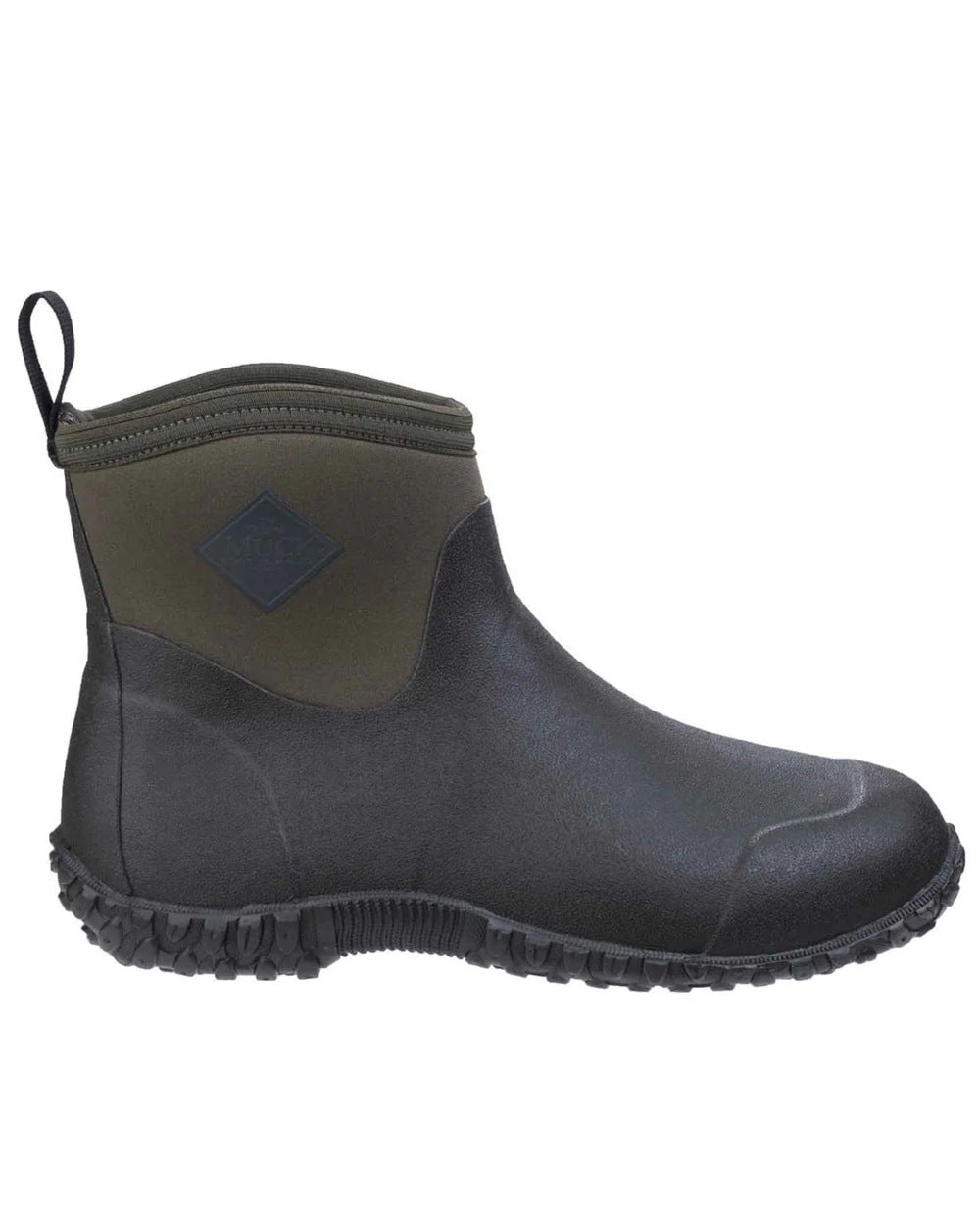 Moss Coloured Muck Boots Mens RHS Muckster II Ankle Boots On A White Background #colour_moss