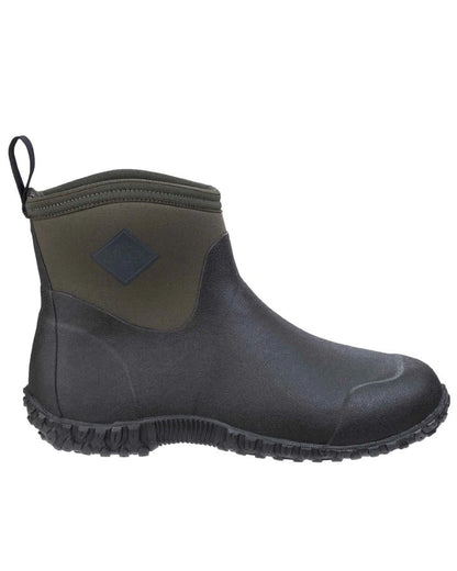 Moss Coloured Muck Boots Mens RHS Muckster II Ankle Boots On A White Background #colour_moss