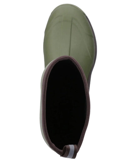Olive Coloured Muck Boots Unisex Calder Short Boots On A White Background #colour_olive