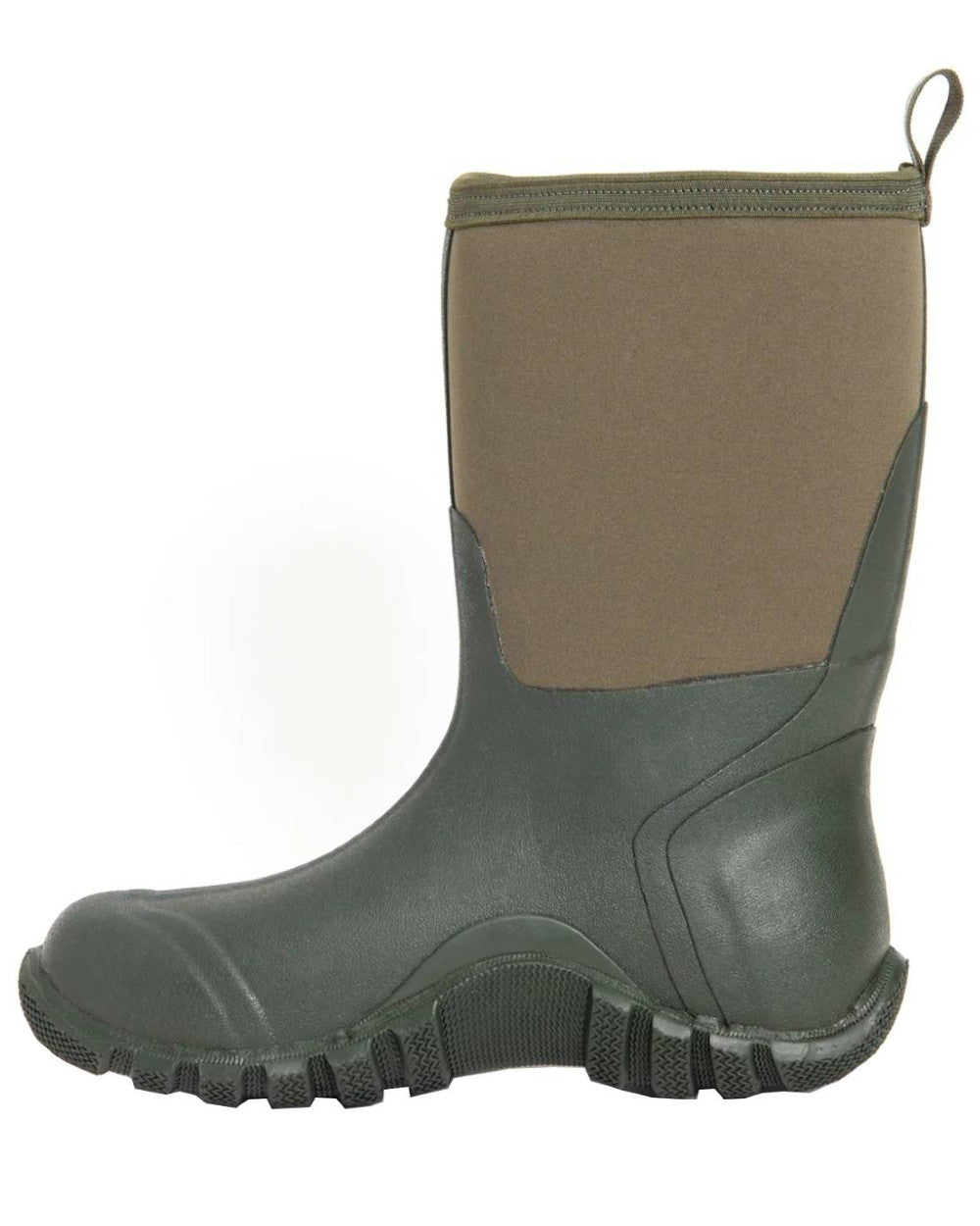 Moss Coloured Muck Boots Unisex Edgewater Classic Short Boots On A White Background #colour_moss