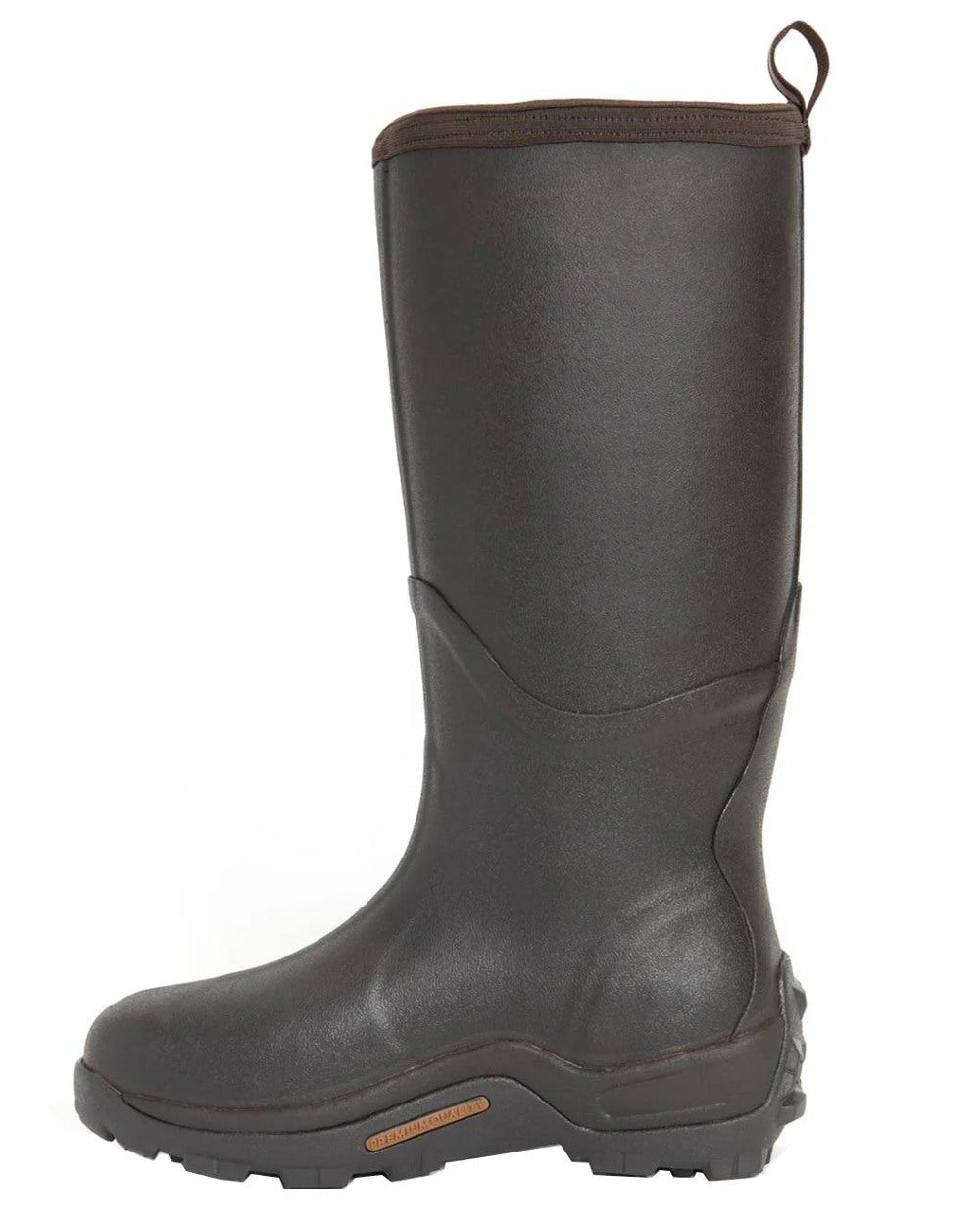 Brown Coloured Muck Boots Mens Wetland Pro Tall Boots On A White Background #colour_brown