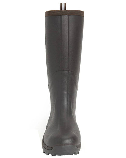 Brown Coloured Muck Boots Mens Wetland Pro Tall Boots On A White Background #colour_brown