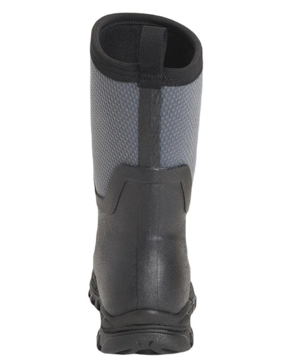 Black Grey Coloured Muck Boots Womens Arctic Sport II Mid Wellingtons On A White Background #colour_black-grey