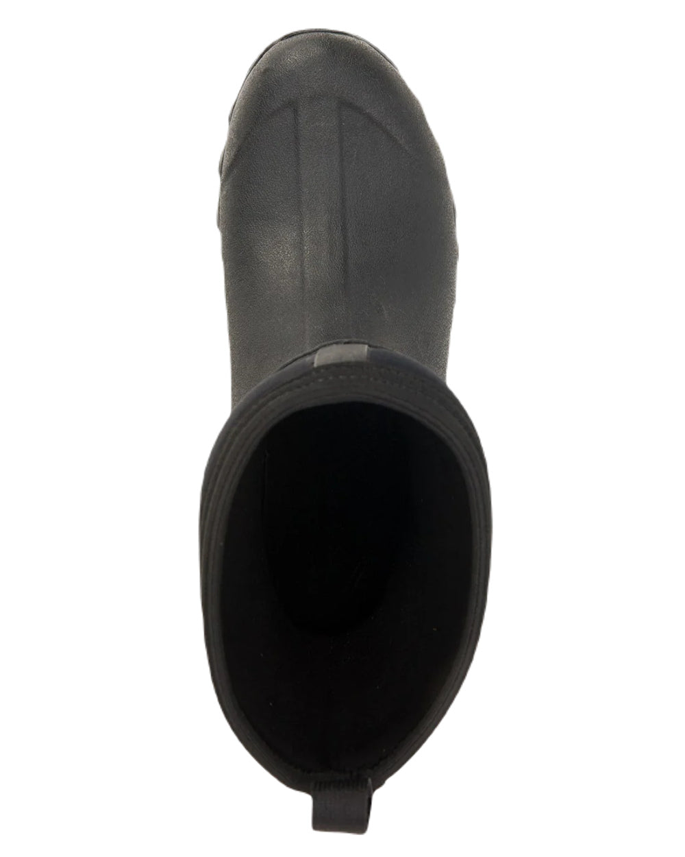 Black Coloured Muck Boots Womens Arctic Sport II Mid Wellingtons On A White Background #colour_black