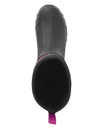 Magenta Digi Fade Print Coloured Muck Boots Womens Arctic Sport II Mid Wellingtons On A White Background #colour_magenta-digi-fade-print