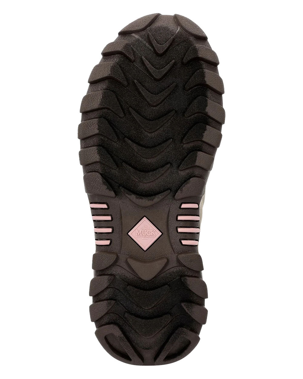 Chocolate Brown Walnut Woven Muck Boots Womens Artic Sport II Tall Wellington Sole on White background #colour_brown