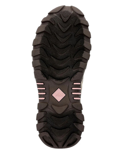 Chocolate Brown Walnut Woven Muck Boots Womens Artic Sport II Tall Wellington Sole on White background #colour_brown