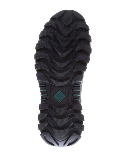 Navy/Spruce coloured Muck Boots Womens Artic Sport II Tall Wellington Sole on White background #colour_navy-spruce