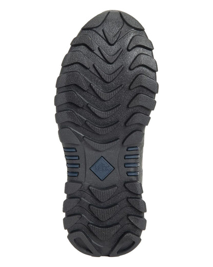 Navy Topography Muck Boots Womens Artic Sport II Tall Wellington Sole on White background #colour_topo-navy
