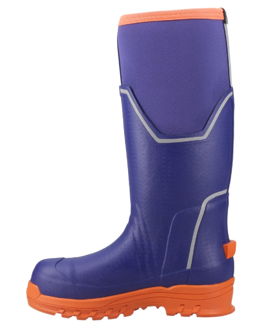 Blue Orange Coloured Muck Boots Womens Grit S5 Tall Boots on White Background
#colour_blue-orange