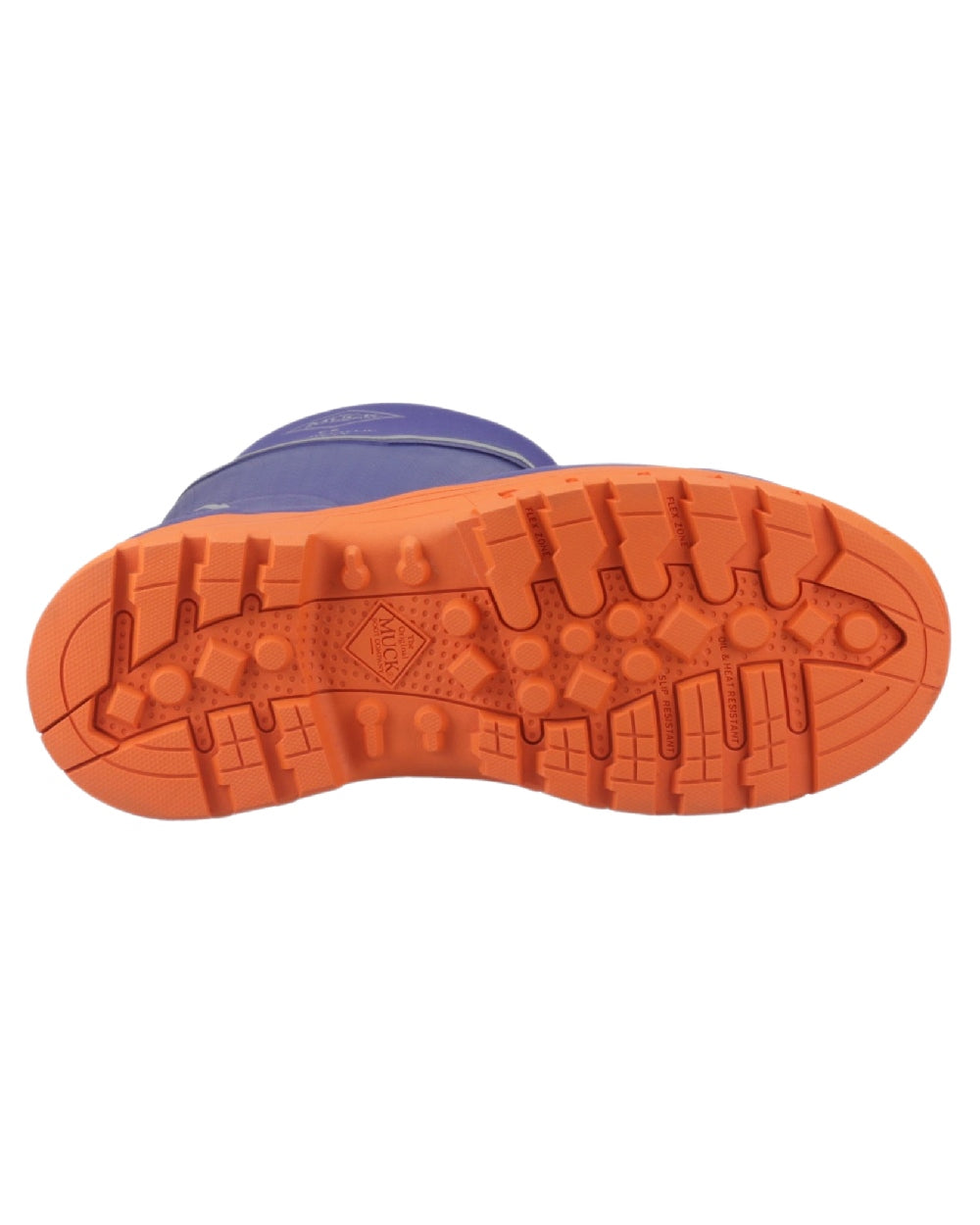Blue Orange Coloured Muck Boots Womens Grit S5 Tall Boots on White Background
#colour_blue-orange