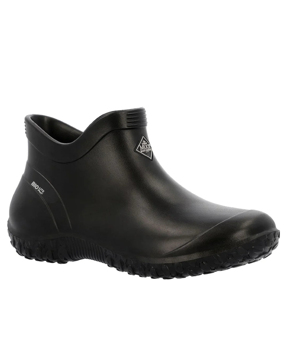 Black Coloured Muck Boots Womens Muckster Lite Ankle Boots On A White Background #colour_black