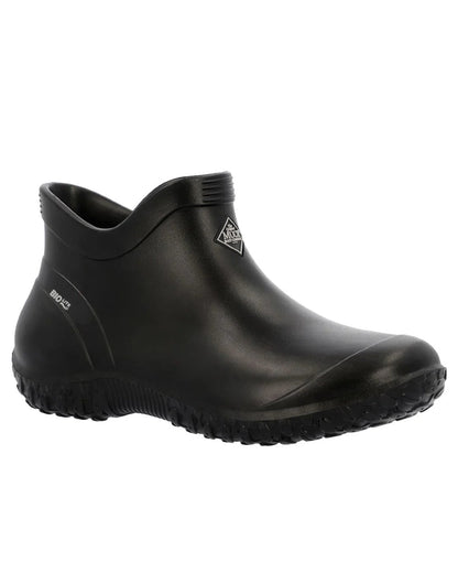 Black Coloured Muck Boots Womens Muckster Lite Ankle Boots On A White Background #colour_black