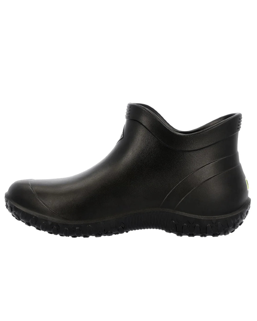 Black Coloured Muck Boots Womens Muckster Lite Ankle Boots On A White Background #colour_black