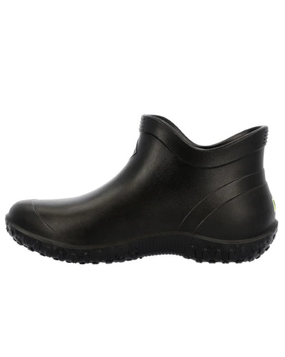 Black Coloured Muck Boots Womens Muckster Lite Ankle Boots On A White Background #colour_black