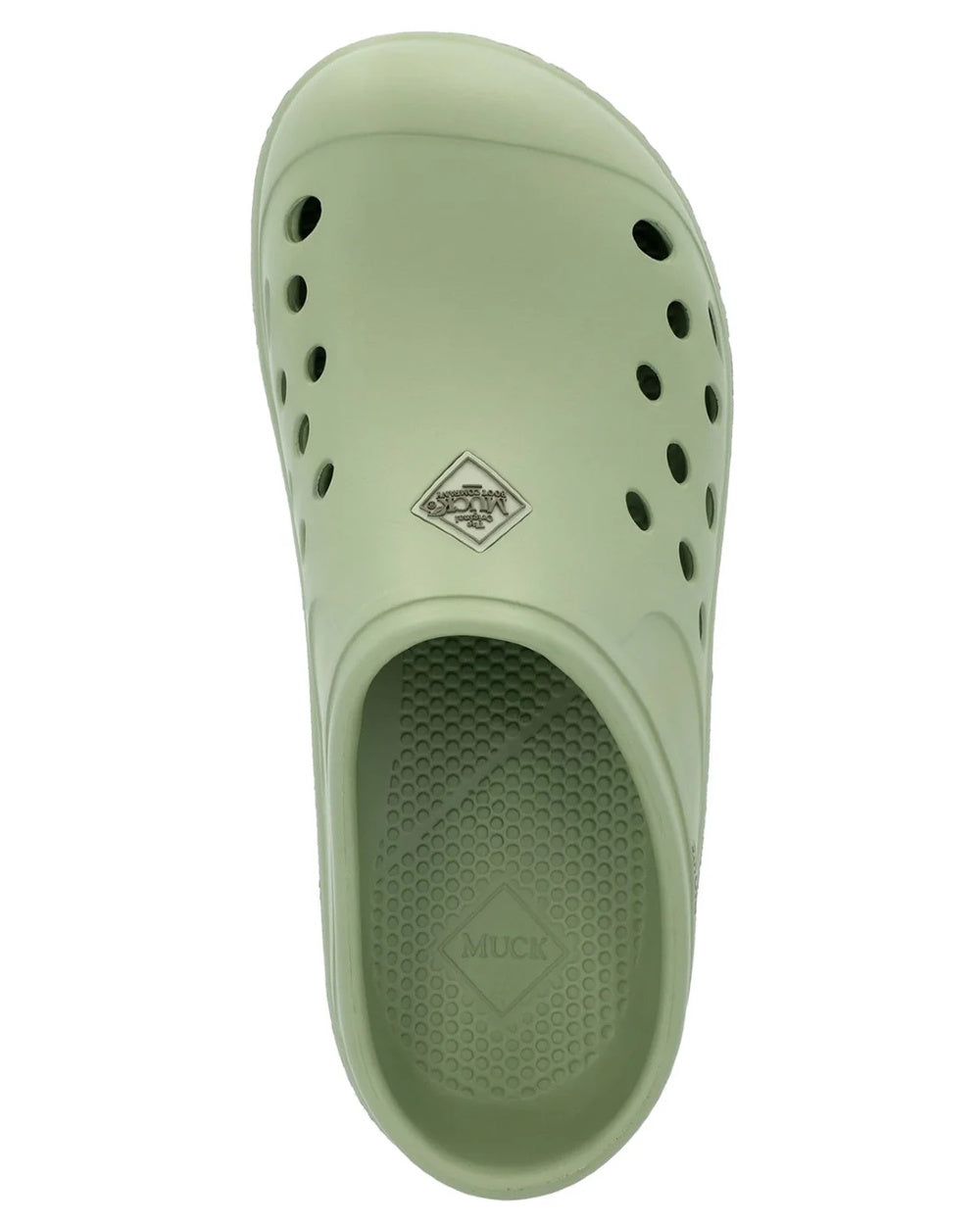 Resida Green Coloured Muck Boots Womens Muckster Lite Clogs On A White Background #colour_resida-green