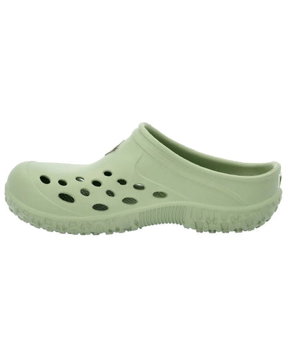 Resida Green Coloured Muck Boots Womens Muckster Lite Clogs On A White Background #colour_resida-green