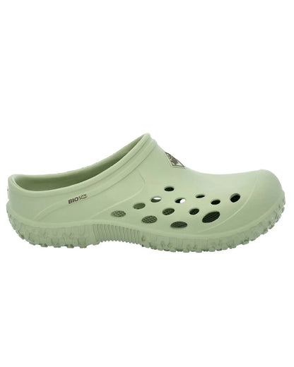 Resida Green Coloured Muck Boots Womens Muckster Lite Clogs On A White Background #colour_resida-green