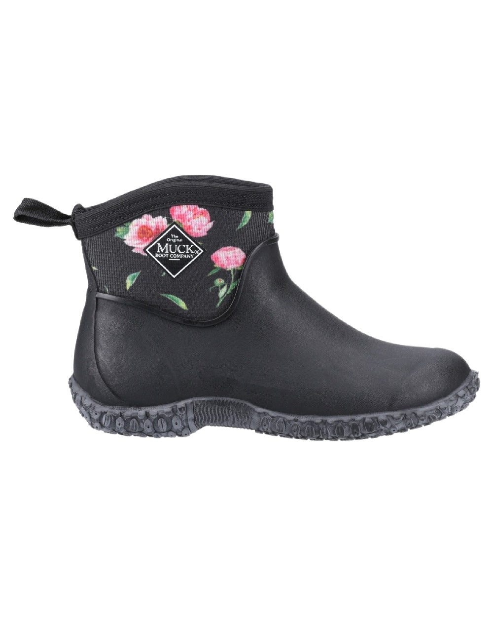 Peony Roses Coloured Muck Boots Women's RHS Muckster II Ankle Boots on White Background
#colour_peony-roses