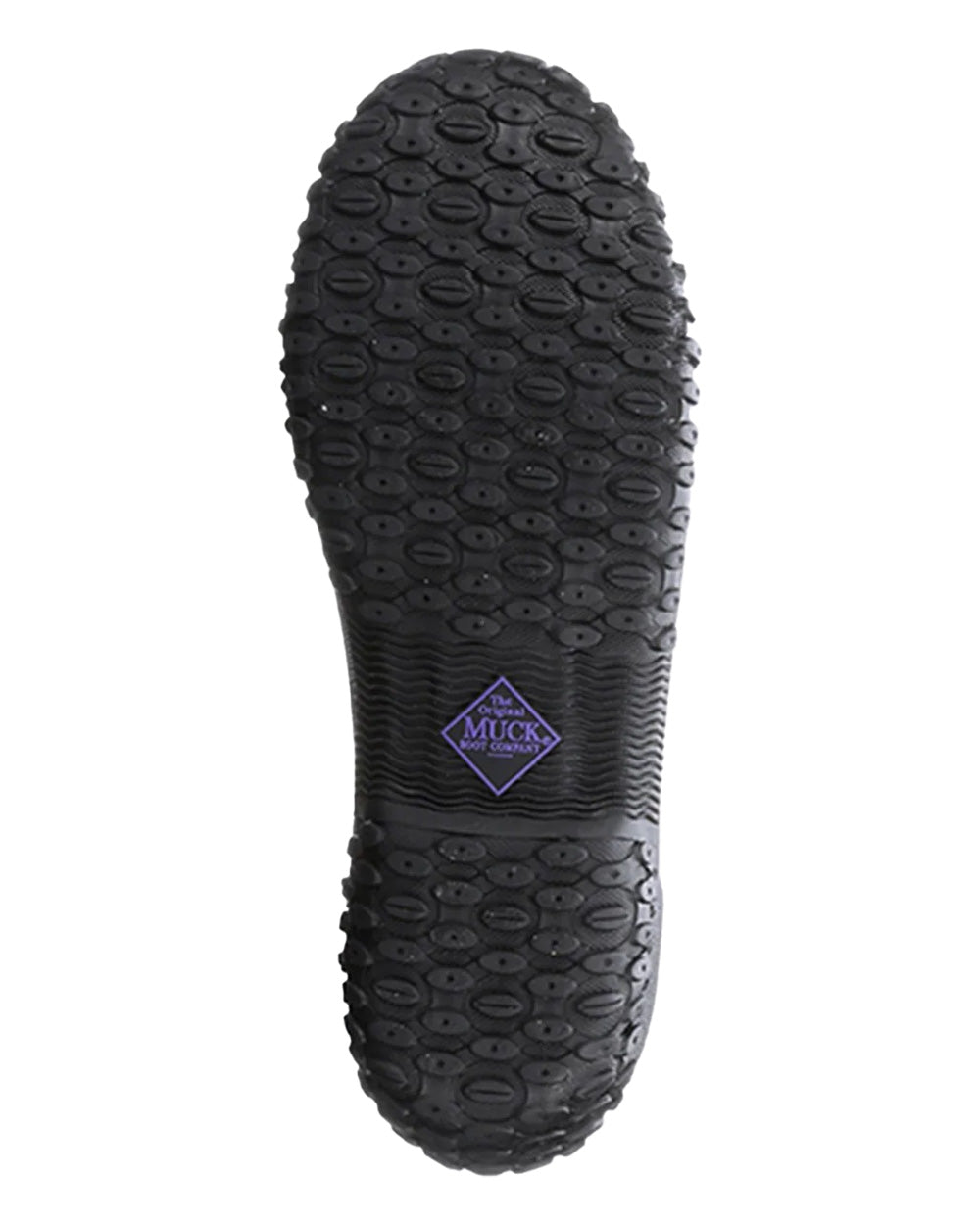 Black Purple coloured Muck Boots Womens RHS Muckster II Low Shoes on White background #colour_black-purple