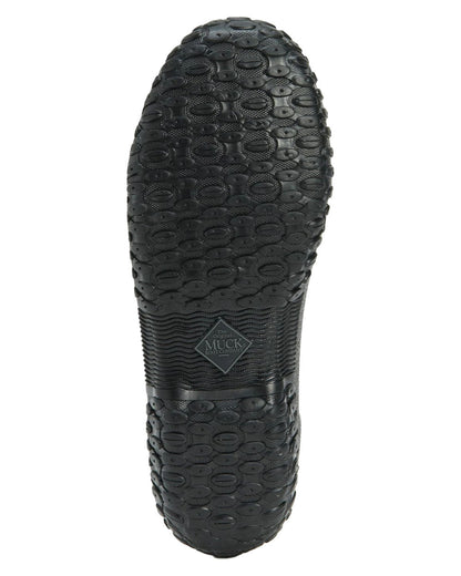 Black coloured Muck Boots Womens RHS Muckster II Low Shoes on White background #colour_black