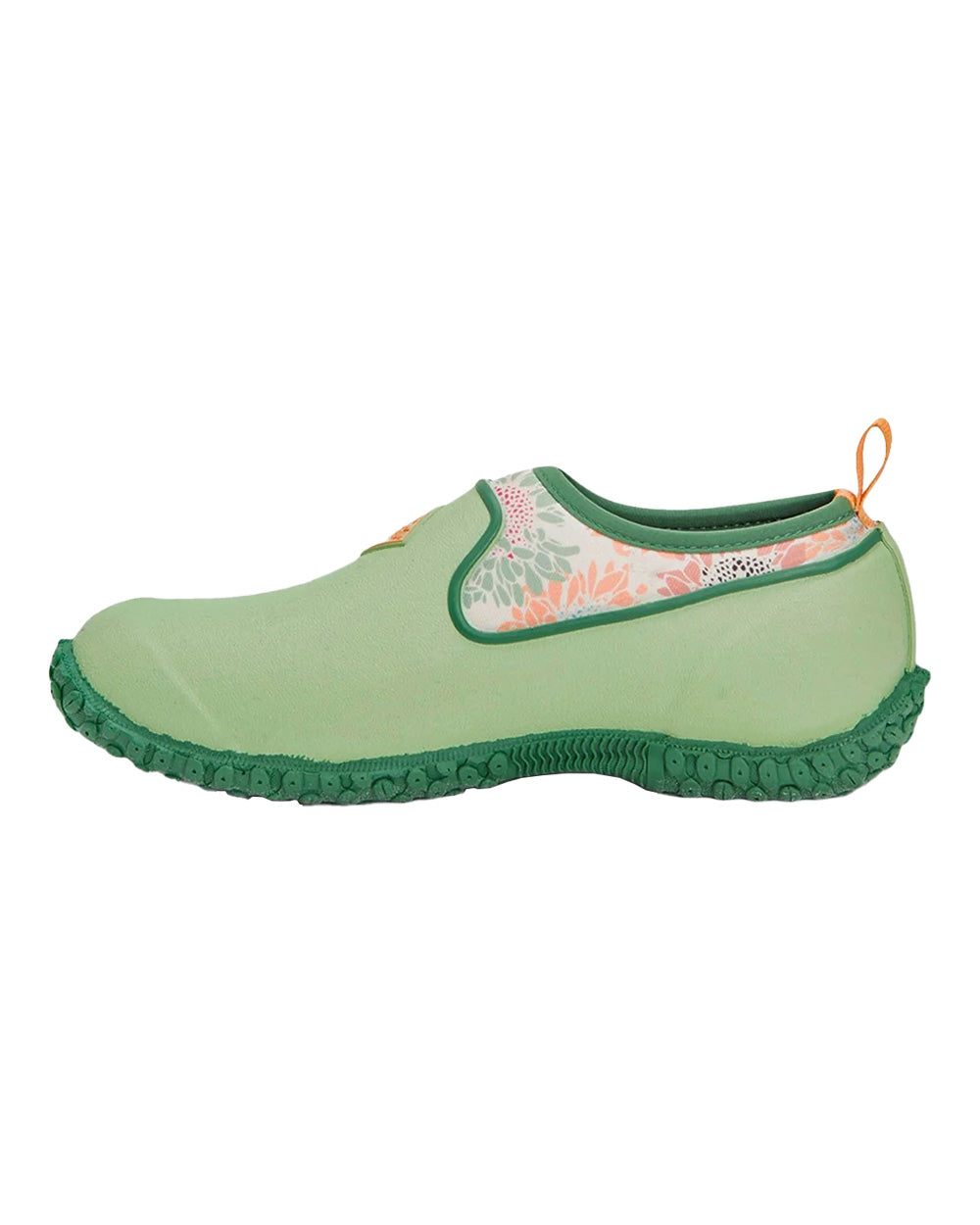 Sunflower Print coloured Muck Boots Womens RHS Muckster II Low Shoes on White background #colour_sunflower-print