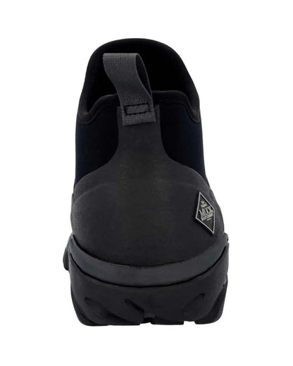 Black Coloured Muck Boots Mens Woody Sport Ankle Boots On A White Background #colour_black