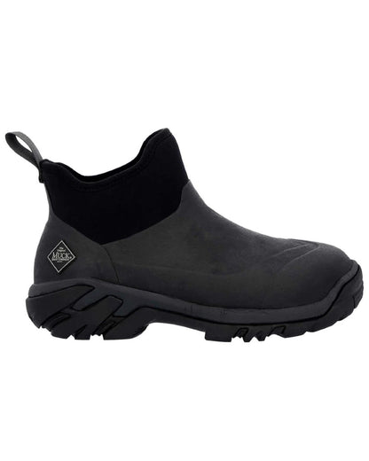 Black Coloured Muck Boots Mens Woody Sport Ankle Boots On A White Background #colour_black