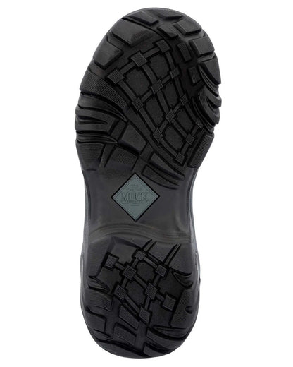 Black Coloured Muck Boots Mens Woody Sport Ankle Boots On A White Background #colour_black