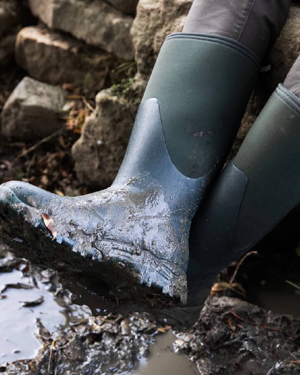 Muck Boots Arctic Outpost Tall Boots in Moss #colour_moss