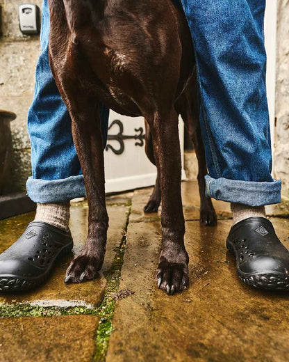 Muck Boots Mens Muckster Lite Clog in Black #colour_black