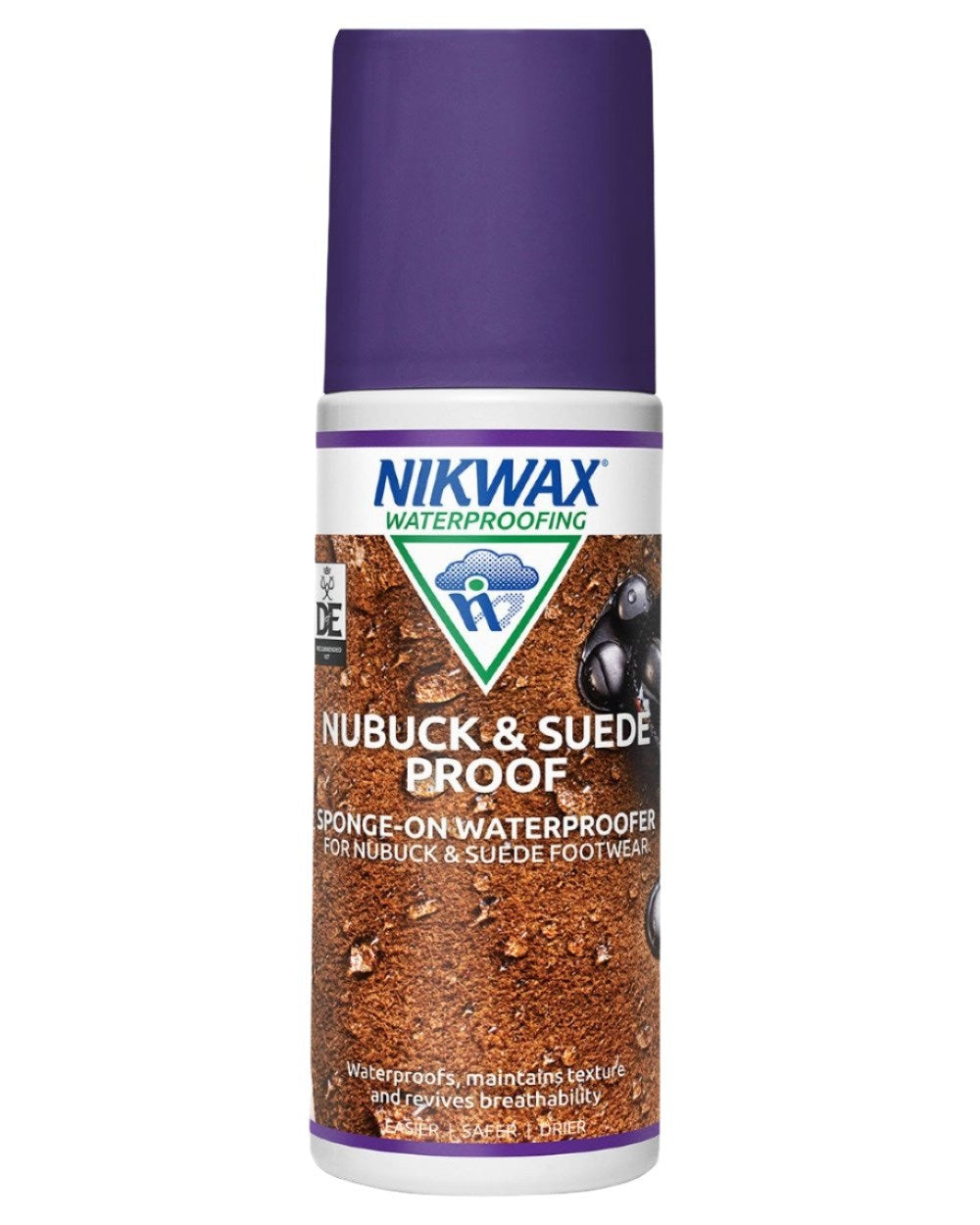 Nikwax Nubuck & Suede Proof Sponge-On On A White Background