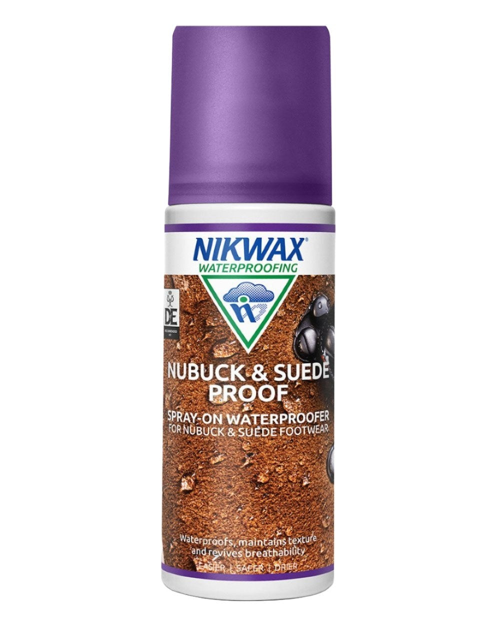 Nikwax Nubuck & Suede Proof Spray-On On A White Background