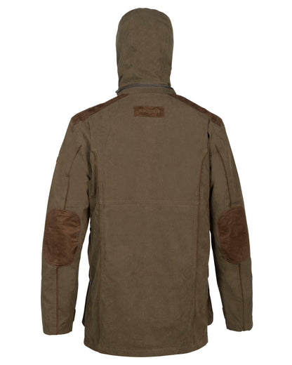 Khaki Coloured Percussion Marly Jacket On A White Background # colour_khaki
