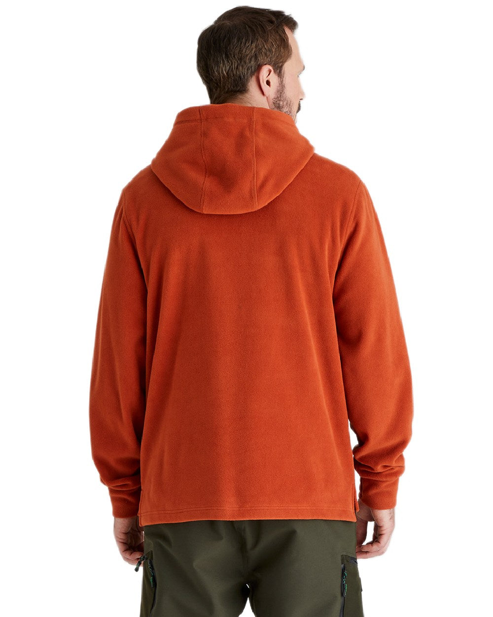 Russet Coloured Ridgeline Ballistic Hoodie On A White Background #colour_russet