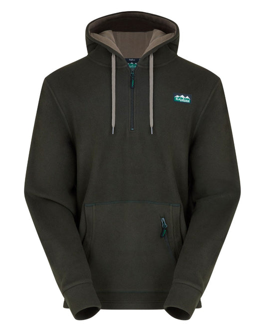 Deep Forest Coloured Ridgeline Ballistic Hoodie On A White Background #colour_deep-forest